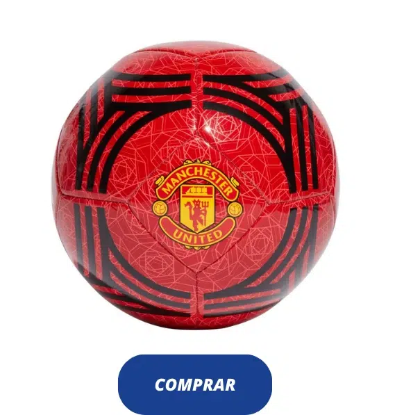 Balón de fútbol Adidas Manchester United.