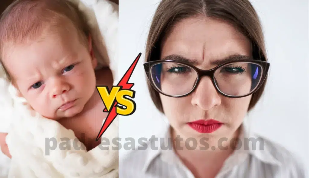 Concurso de miradas con bebés.