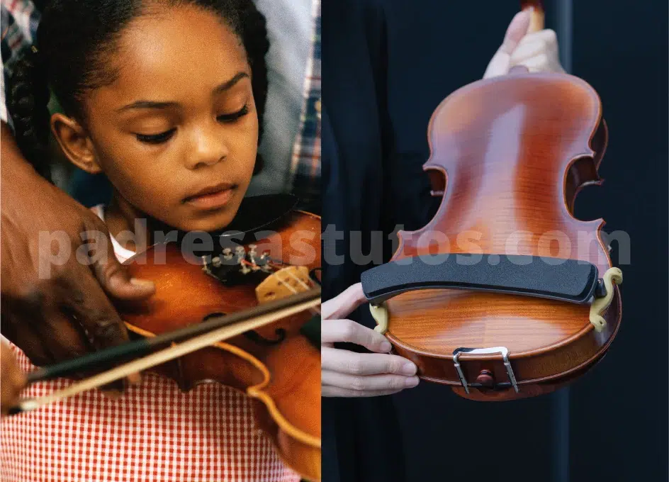 Mentonera y descansa hombro para violín.