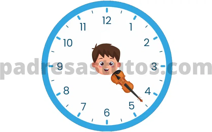 Posición correcta para tocar el violín.